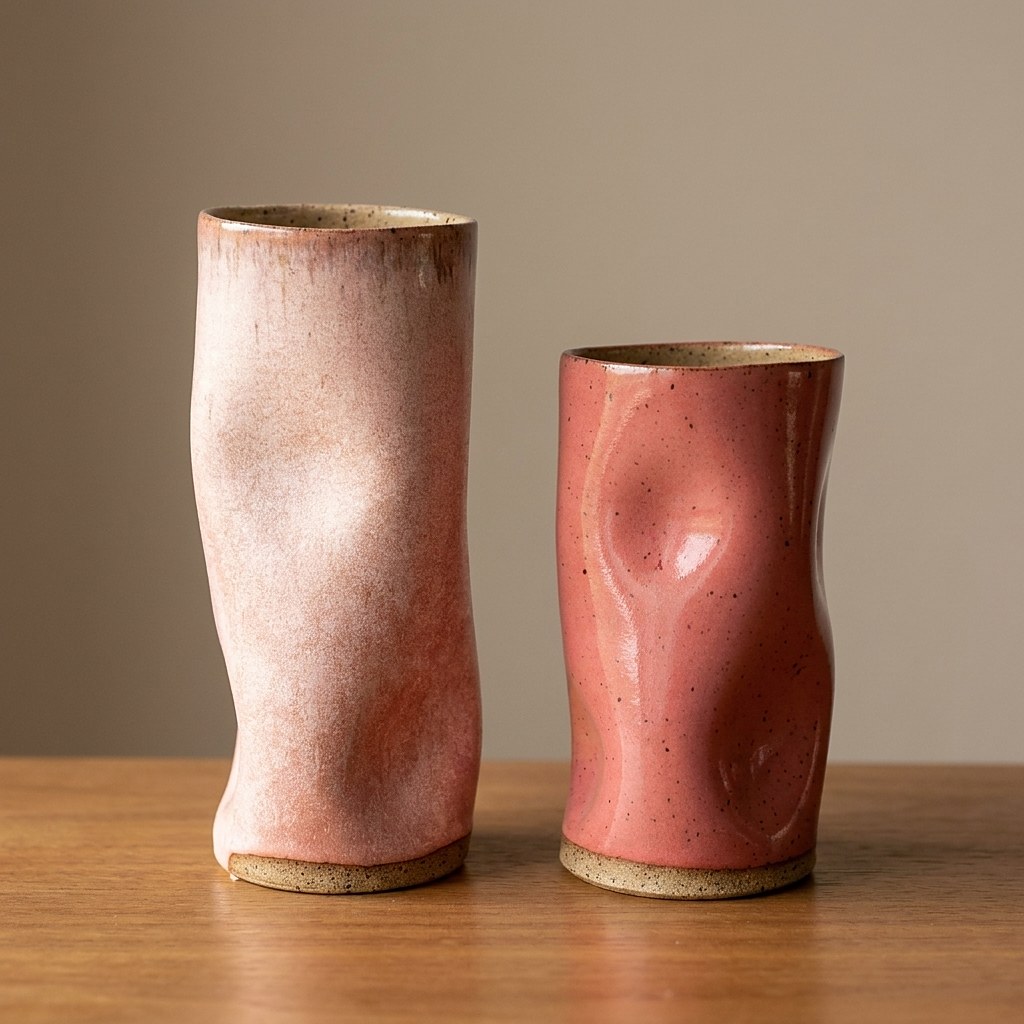 Peça de cerâmica pintada à mão no Liatelier